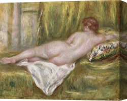 Impressionism Canvas Prints - Rest after the Bath by Pierre Auguste Renoir