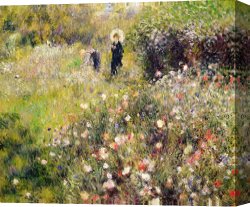 Summer Canvas Prints - Summer Landscape by Pierre Auguste Renoir