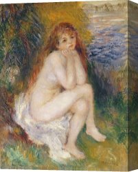 Naiad Canvas Prints - The Naiad by Pierre Auguste Renoir