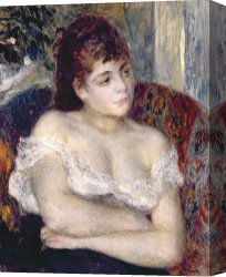 Woman Canvas Paintings - Woman in an Armchair by Pierre Auguste Renoir