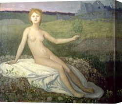 Beacon of Hope Canvas Prints - Hope by Pierre Puvis de Chavannes