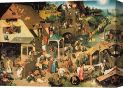 Wing of a Blue Roller Canvas Prints - The Blue Cloak by Pieter the Elder Bruegel