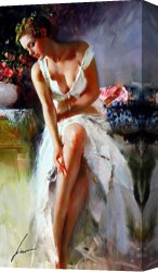 Impressionism Canvas Prints - Angelica 2 by Pino Daeni
