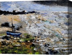 Seascapes Canvas Paintings - Seascape 451190 by Pol Ledent