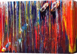 White Canvas Prints - Climbing the Wall by Ralph White