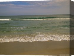 Raymond Gehman Canvas Prints - Incoming Atlantic Ocean Tide on The Cape Lookout National Seashore by Raymond Gehman