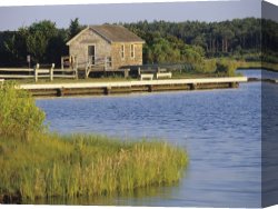 Between Geest And Marsh Canvas Prints - Tidal Marsh of Assateague Island by Raymond Gehman