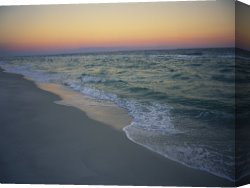 Raymond Gehman Canvas Prints - Twilight on a Peaceful Ocean Beach by Raymond Gehman
