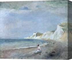 Beach Canvas Prints - The Beach at Varangeville by Renoir