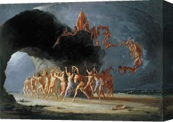 Richard Coeur De Lion on His Way to Jerusalem Canvas Prints - Come unto these Yellow Sands by Richard Dadd