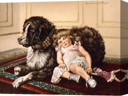 Richard Coeur De Lion on His Way to Jerusalem Canvas Prints - Best Friends by Richard De Wolfe