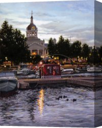 Richard Coeur De Lion on His Way to Jerusalem Canvas Prints - Confederation Park by Richard De Wolfe