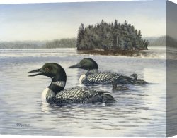 Family Canvas Prints - Family Outing by Richard De Wolfe