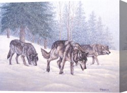 Richard Coeur De Lion on His Way to Jerusalem Canvas Prints - Following the Scent by Richard De Wolfe