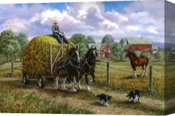 Richard Coeur De Lion on His Way to Jerusalem Canvas Prints - Heading for the Loft by Richard De Wolfe