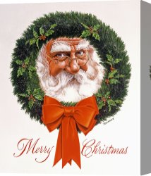 Richard Coeur De Lion on His Way to Jerusalem Canvas Prints - Jolly Old Saint Nick by Richard De Wolfe