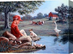 Richard Coeur De Lion on His Way to Jerusalem Canvas Prints - Lost In Thought by Richard De Wolfe