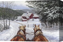 Richard Coeur De Lion on His Way to Jerusalem Canvas Prints - Sleigh Bells by Richard De Wolfe