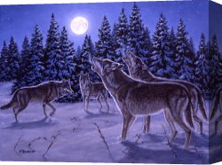 Richard Coeur De Lion on His Way to Jerusalem Canvas Prints - The Howling by Richard De Wolfe