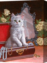 Home Canvas Paintings - You're Home Early by Richard De Wolfe