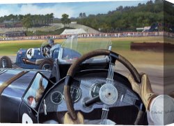 Hot Quartet Canvas Prints - Brooklands From the Hot Seat by Richard Wheatland