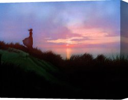 Lady Clown Canvas Prints - Opal Sea Lady by Robert Foster