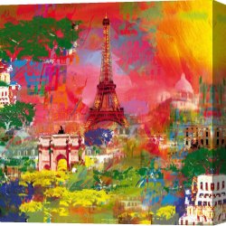 Jazz Festival in Paris Canvas Prints - Paris La Tour Eiffel by Robert Holzach