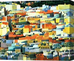 Song of The North Canvas Prints - North African Townscape by Robert Tyndall