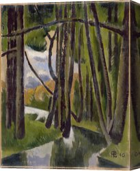 Undergrowth Canvas Prints - Undergrowth by Roger de La Fresnaye