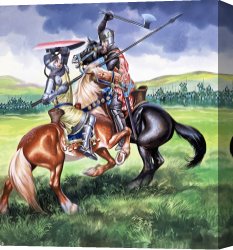 The Battle of Bannockburn Canvas Prints - The Battle of Bannockburn by Ron Embleton