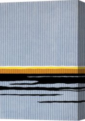 Seascapes Canvas Paintings - Seascape C.1965 by Roy Lichtenstein