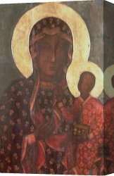 School Canvas Paintings - The Black Madonna of Jasna Gora by Russian School
