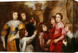 Family Canvas Prints - A Family Group by Sir Anthony van Dyck