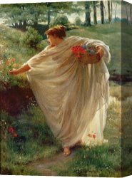 Wild Boars Canvas Paintings - Wild Blossoms by Sir Edward John Poynter