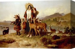 Family Canvas Prints - The Forester's Family by Sir Edwin Landseer