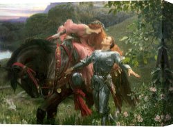 Belle Du Jour Canvas Prints - La Belle Dame Sans Merci by Sir Frank Dicksee