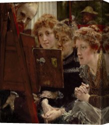 Family Canvas Prints - A Family Group by Sir Lawrence Alma-Tadema