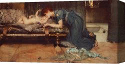 Sir Lawrence Alma-tadema Canvas Paintings - An Earthly Paradise by Sir Lawrence Alma-Tadema
