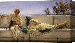 Sir Lawrence Alma-tadema Canvas Paintings - Pleading by Sir Lawrence Alma-Tadema
