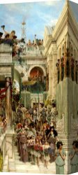 Sir Lawrence Alma-tadema Canvas Paintings - Spring by Sir Lawrence Alma-Tadema
