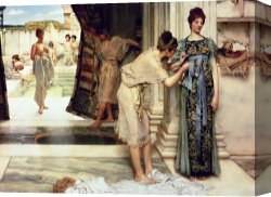 Sir Lawrence Alma-tadema Canvas Paintings - The Frigidarium by Sir Lawrence Alma-Tadema