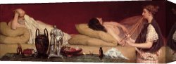 Sir Lawrence Alma-tadema Canvas Paintings - The Siesta by Sir Lawrence Alma-Tadema