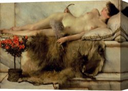 Sir Lawrence Alma-tadema Canvas Paintings - The Tepidarium by Sir Lawrence Alma-Tadema