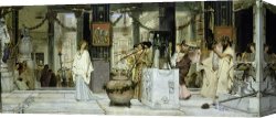 Jazz Festival in Paris Canvas Prints - The Vintage Festival in Ancient Rome by Sir Lawrence Alma-Tadema
