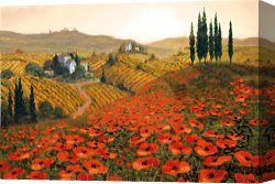 Impressionism Canvas Prints - Hills of Tuscany II by Steve Wynne