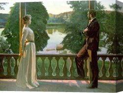 Summer Canvas Prints - Nordic Summer Evening by Sven Richard Bergh