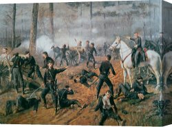 The Battle of Bannockburn Canvas Prints - Battle of Shiloh by T C Lindsay
