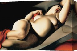 Belle Du Jour Canvas Prints - La Belle Rafaela by tamara de lempicka