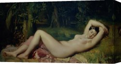 Hylas And The Nymphs Canvas Prints - Sleeping Nymph by Theodore Chasseriau