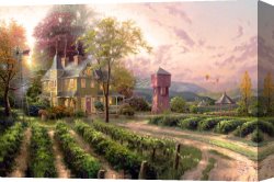 Thomas Wolfe (1900-1938) Canvas Prints - Abundant Harvest by Thomas Kinkade